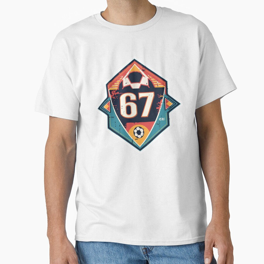 Retro 67 Sunrise Soccer Badge by PixelKickr