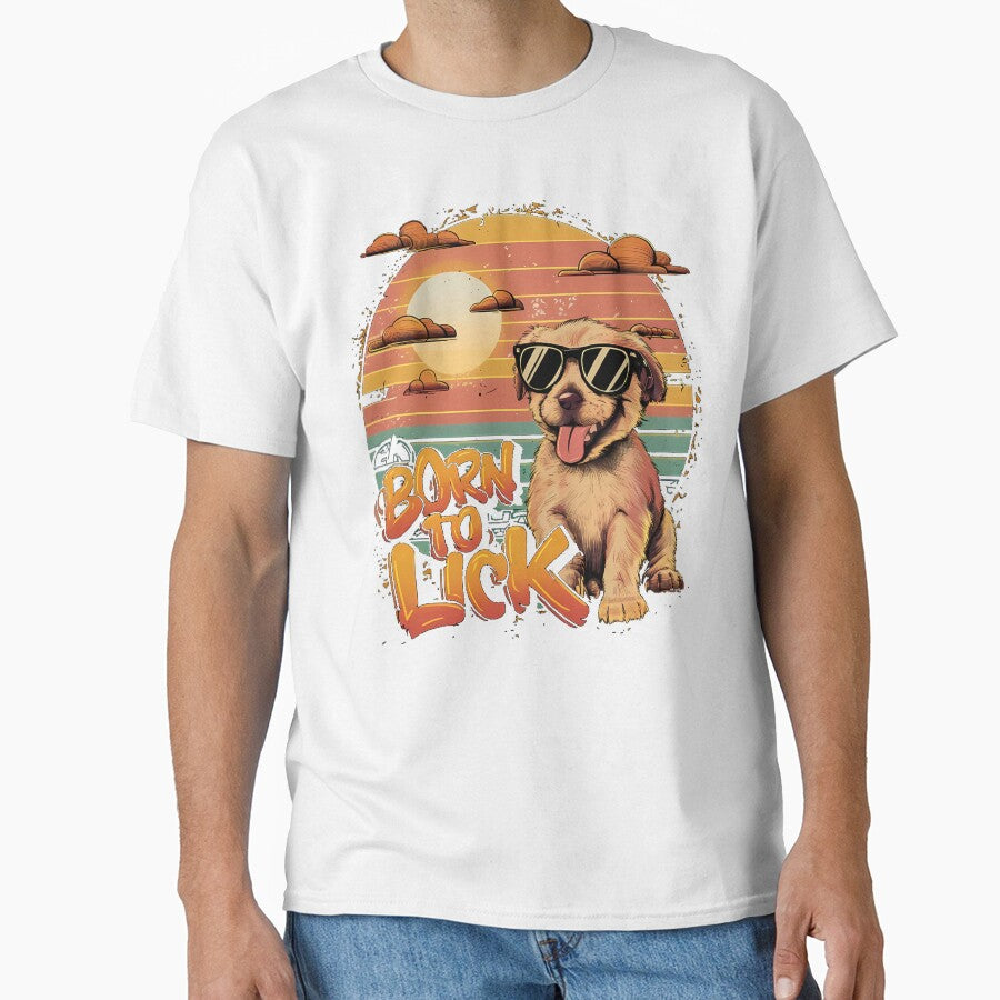 Retro Sunset and Puppy Love by SpeakingPrint2