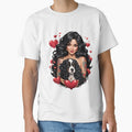 Beautiful Latina with cute puppy love retro vintage by BorgSpareParts