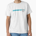 Kindness is Cool – Blue Lettering with Smiley Eyes by Pixel--Threads