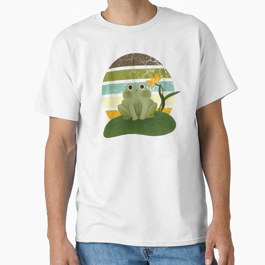 Cottagecore Frog on Lily Pad by ChelleCreate