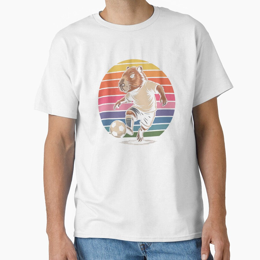 Capybara Playing Soccer by jkrphoto