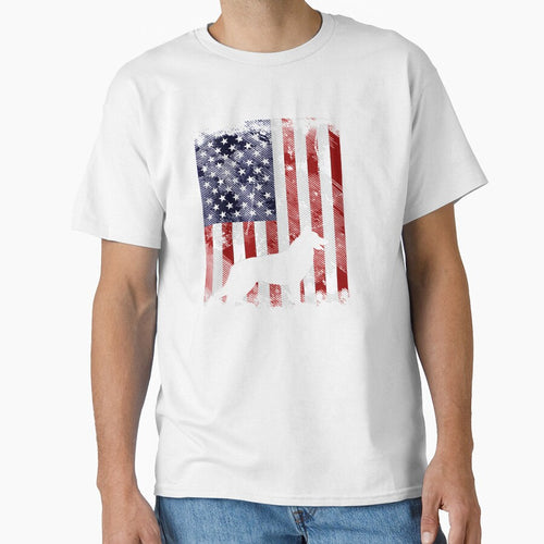 America Flag German Shepherd Vintage K9 Dog Patriotic Tee Gift Love by BargerStore