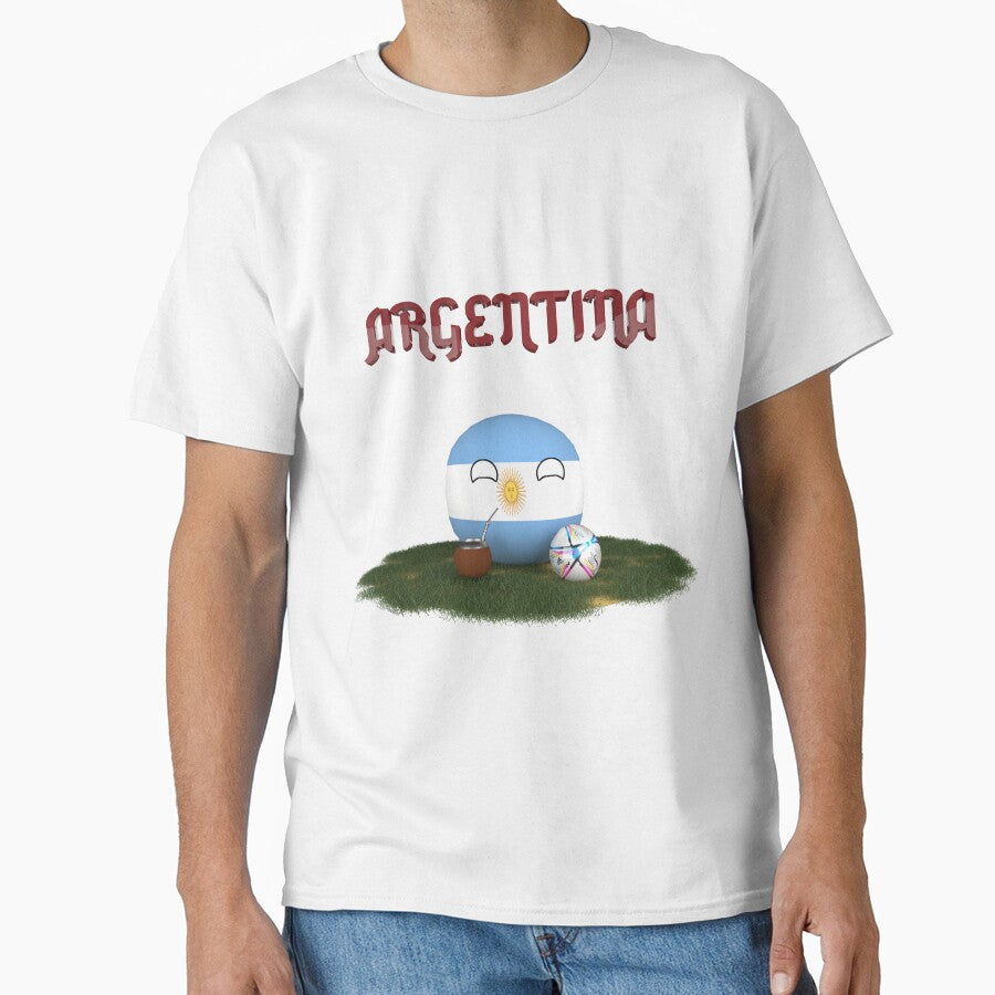 Argentina Flag World Cup Qatar 2022 by Countryballs3D