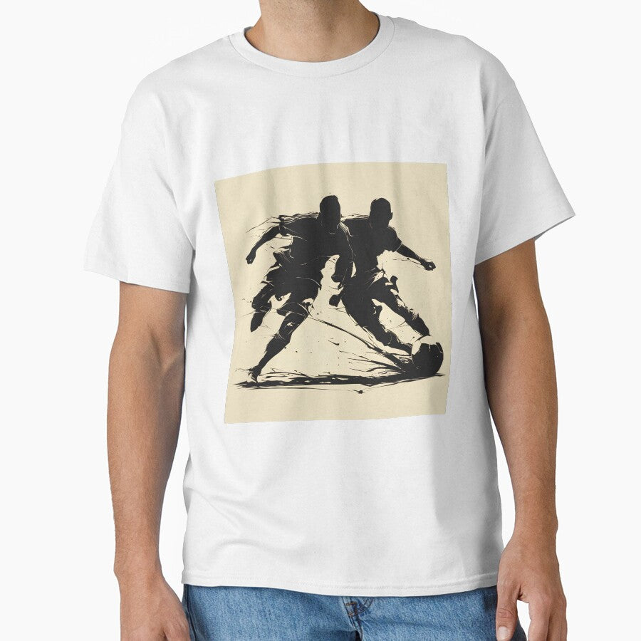 Dynamic Soccer Duel Silhouette Art by Windy-market