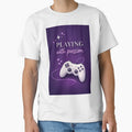 Playing With Passion – Cozy Gamer Quote Purple by CozyLifeStudio