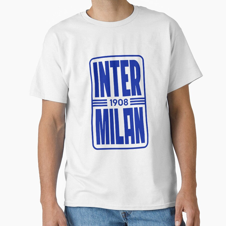 Inter Milan 1908 Minimal Typography sticker - Blue by Musabinho