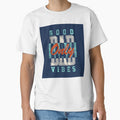 Only Good Bad Vibes Text Graphic T-shirt Typography Design by Peekonet