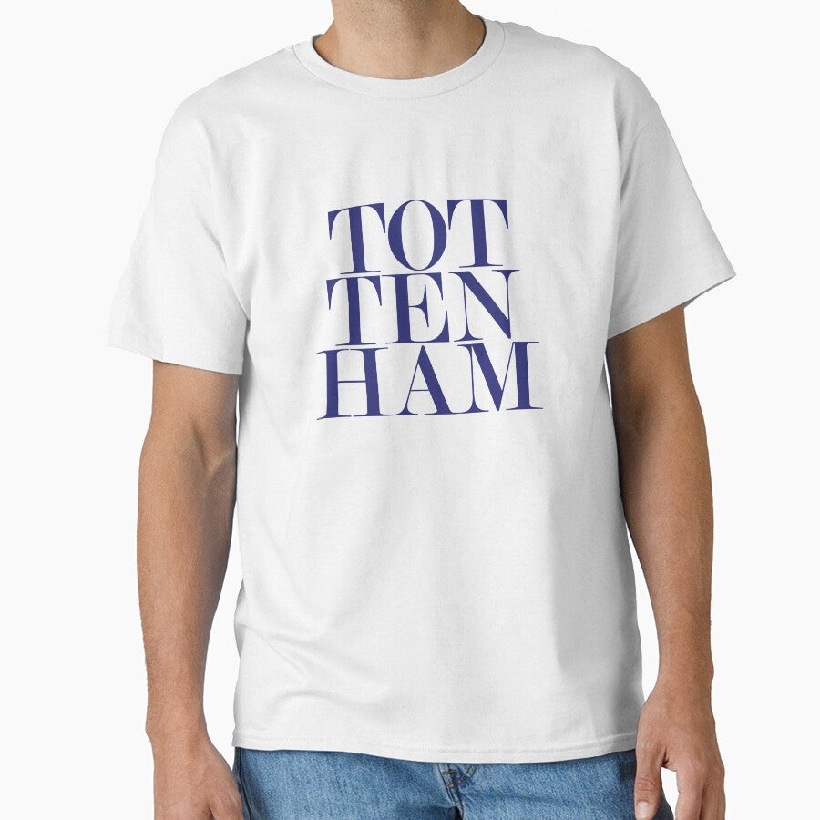 Tottenham London UK Typography Minimalist Patriotic Travel Souvenir by kakarikihill