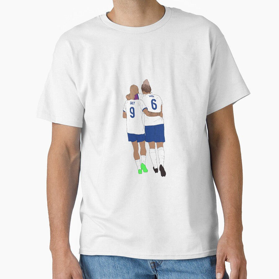 England Lionesses Rachel Daly Millie Bright Women's Fooball Minimalist BFFs by Hevding