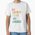 Retro all you need is love and a Beagle dog breed design by 29Bumblebee