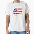 American Football Fans Usa Flag Distressed Design by GabrieSketcham