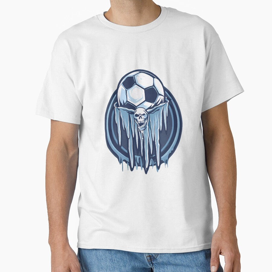 "Team spirit: the football team with skull and ball" by Art-Vortex-fr