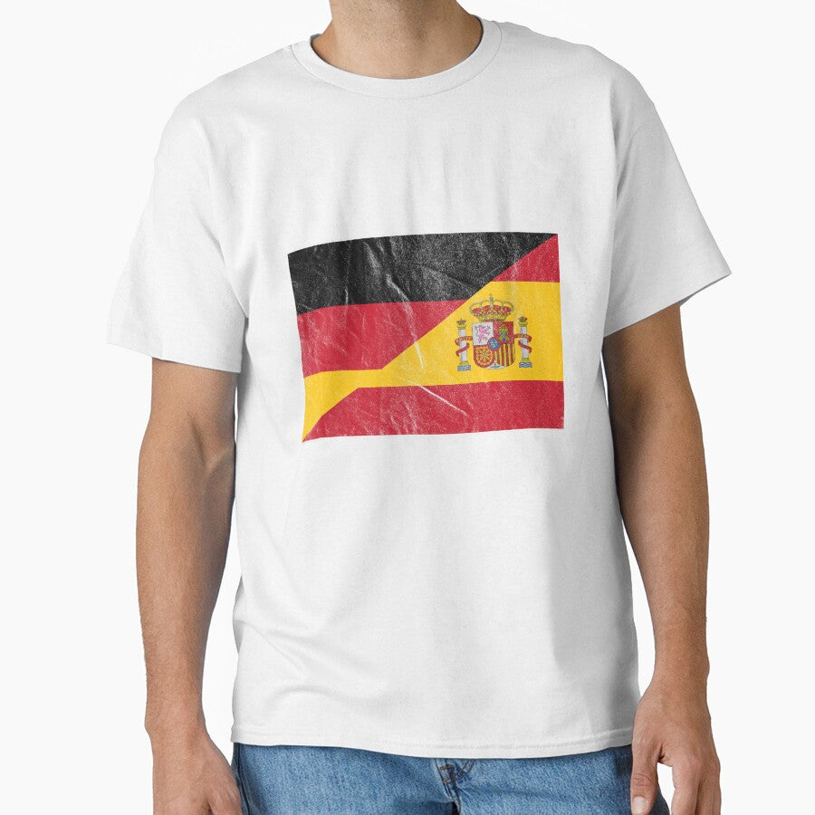 Distressed Germany Spain Flag by Carl's Clothing