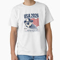 Comfort Colors 1990s USA Football Team T-Shirt Cropped T-Shirt of the USA Team by MstyleSun