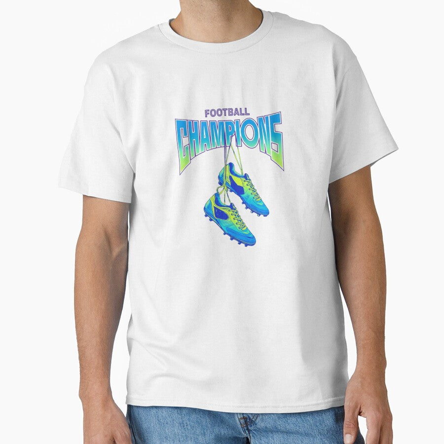 Football Champion Neon Boots – Retro Soccer Graphic Design by IvannaMoroz
