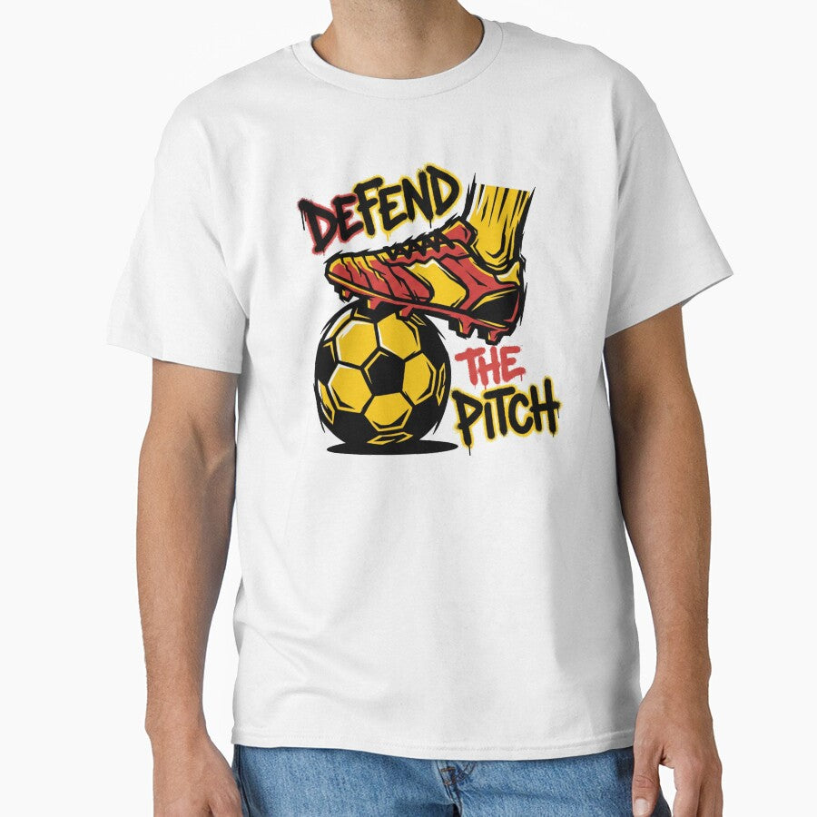 Defend The Pitch Soccer Cleat Graffiti Graphic by TeNovaStudio