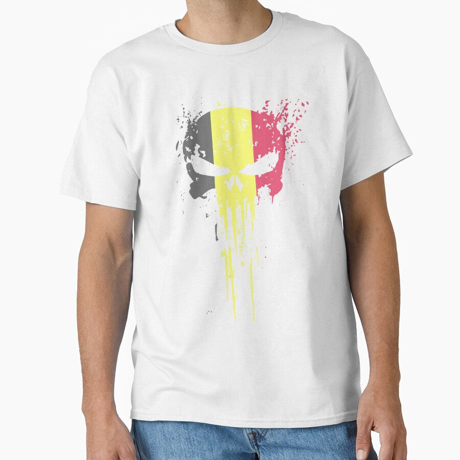 Belgium Flag  Skull design by AEGMEDIA
