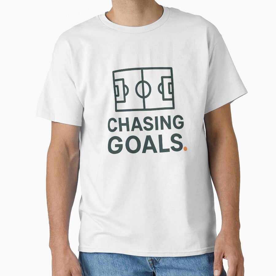 Chasing Goals – Minimalist Soccer Field Modern Design by NovaMoodCo
