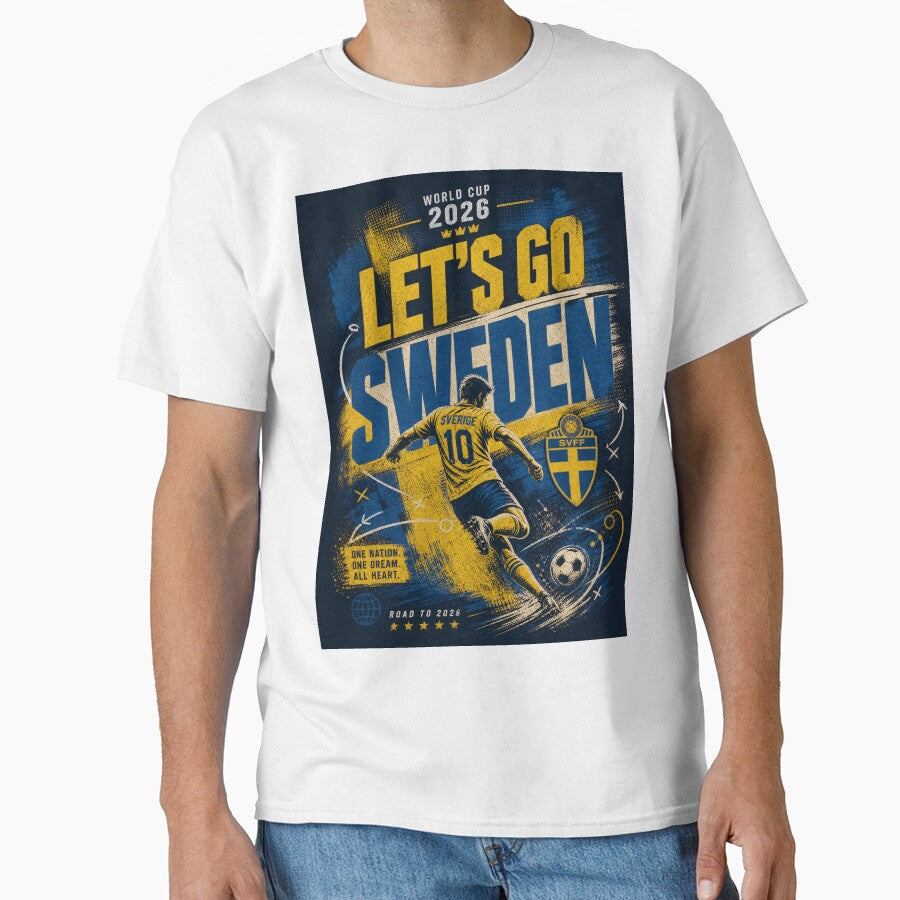 Let’s Go Sweden – World Cup 2026 Vintage Distressed Soccer Fan by Jandedan