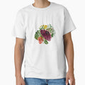 Dahlia palm leaf chrysanthemum cute a watercolor by Yana Mustafina | Boho Soulful Designs