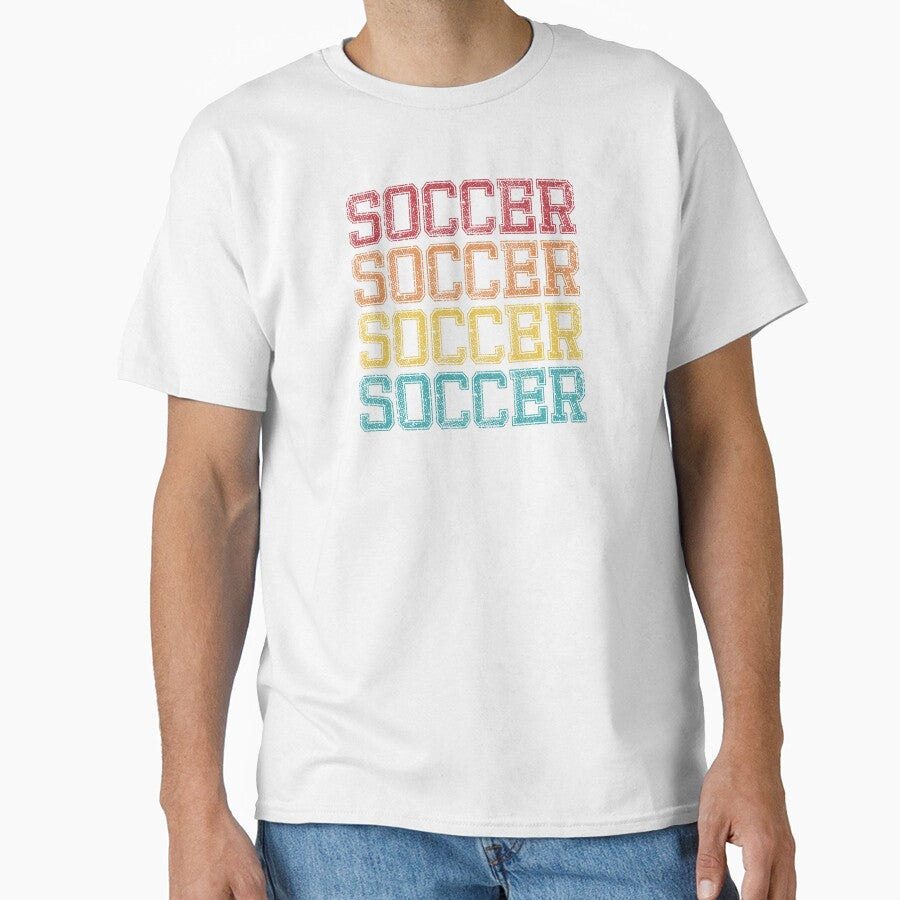 College Style Soccer Text (retro colors) by Numero14