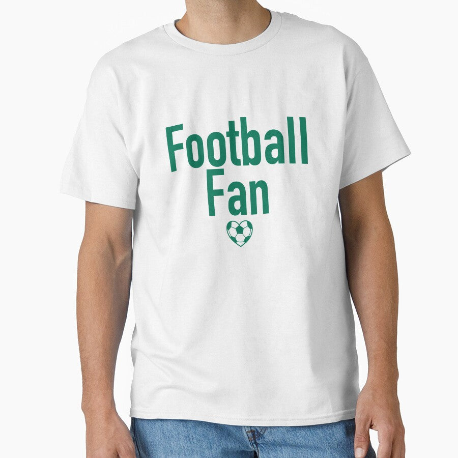 Football Fan Heart Typography Green by Anne97s