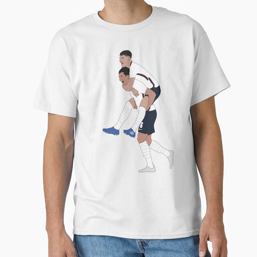 Harry Maguire Declan Rice England Euros Minimalist by Hevding