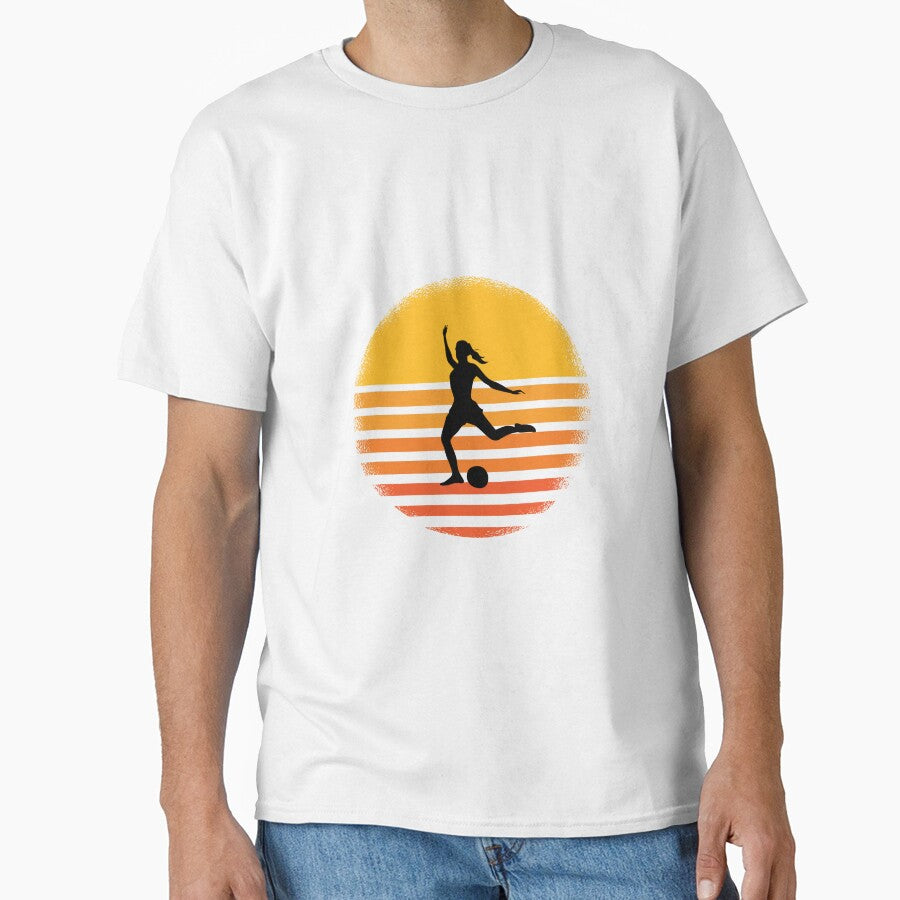 Vintage soccer woman women soccer by Imutobi