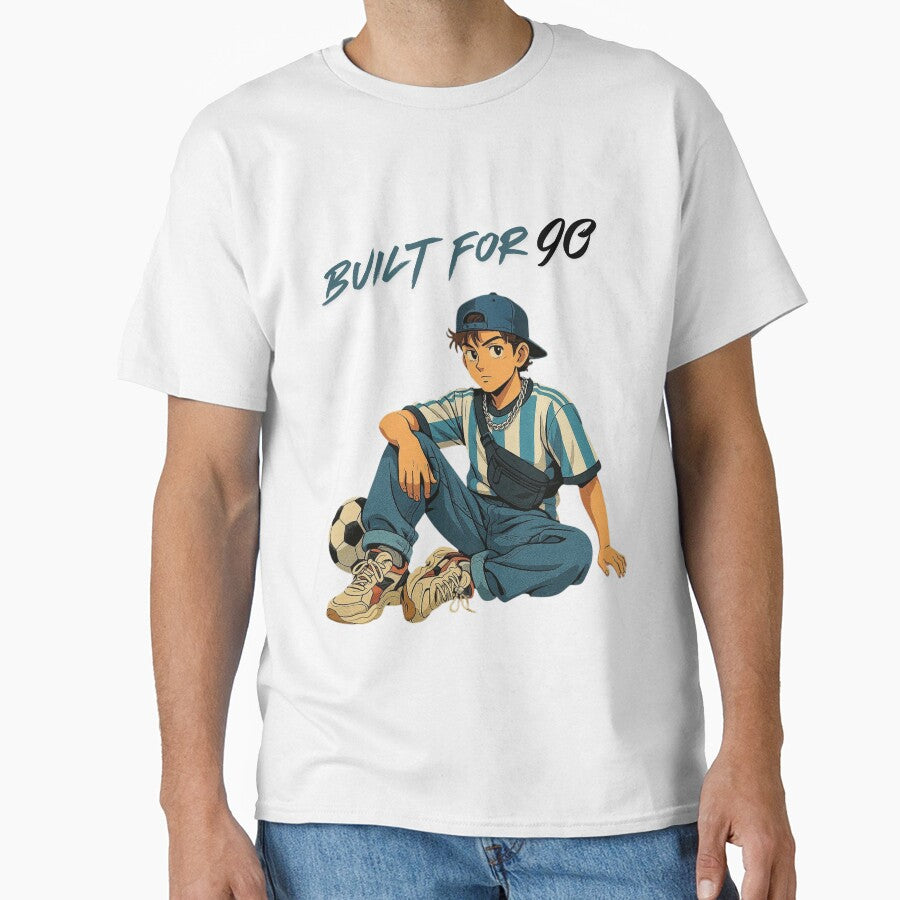 Retro 90s Soccer Anime Streetwear Design – Urban Football Vibes by BuiltFor90