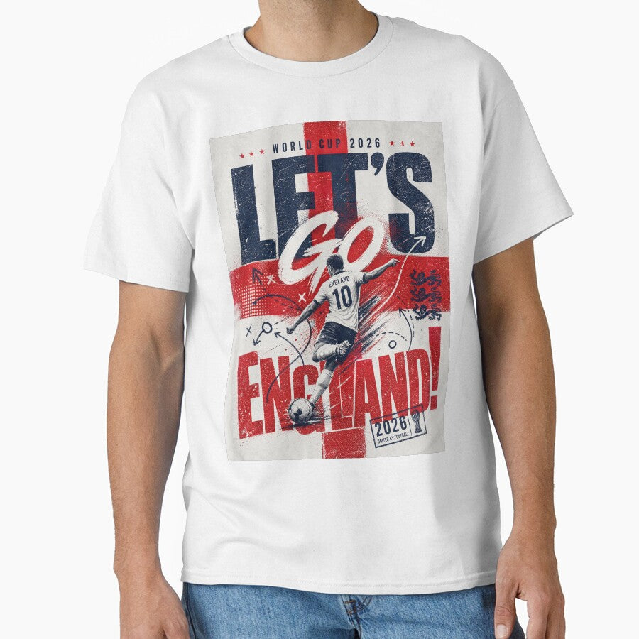 World Cup 2026 | Let’s Go England Distressed Graphic by Jandedan