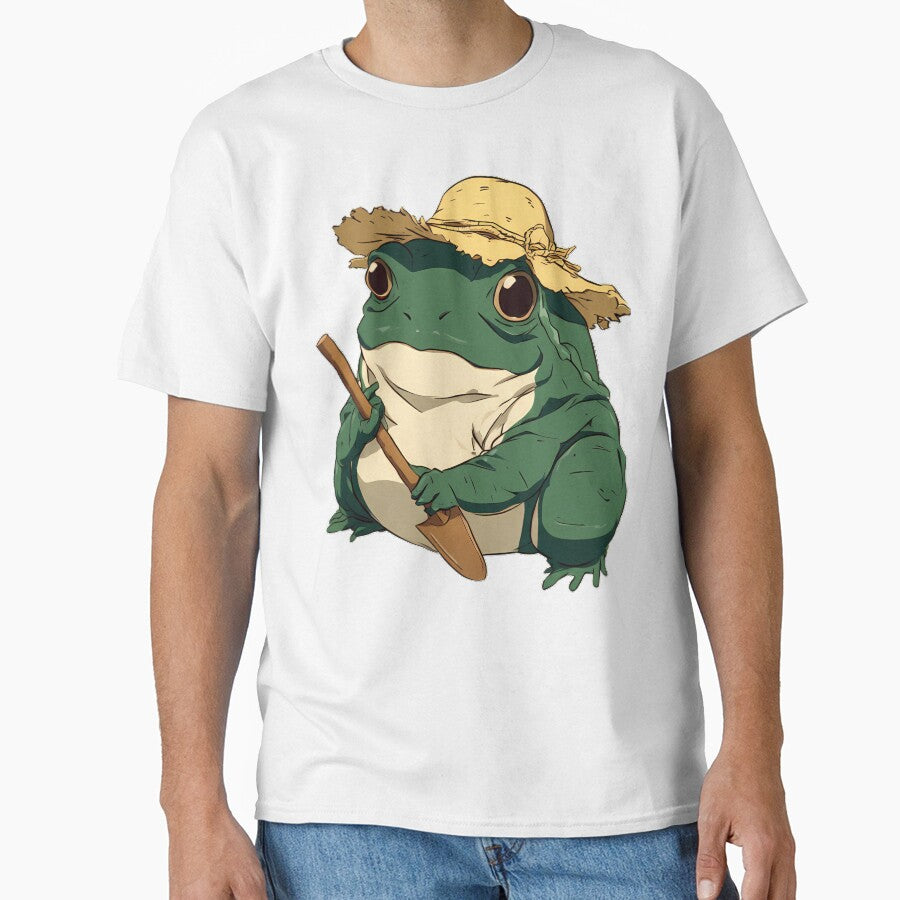 Cottagecore Gardening Frog by pumsquare