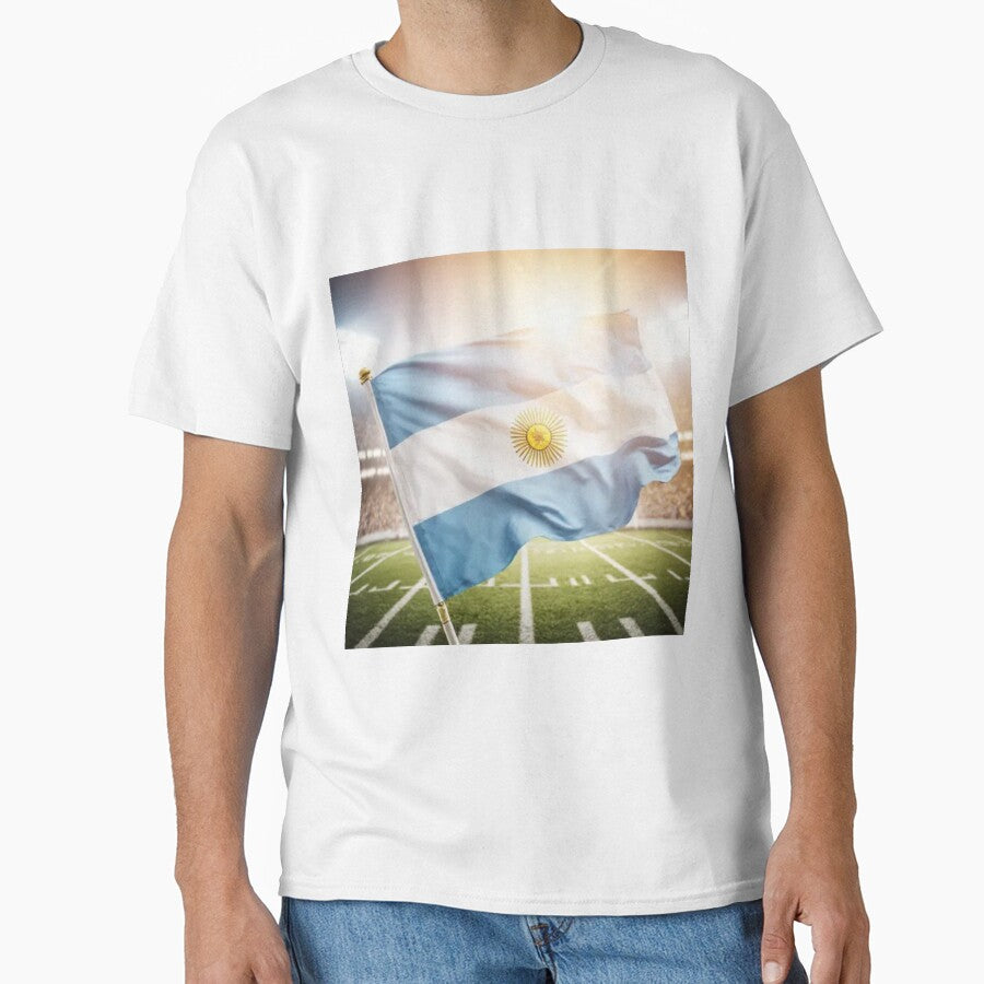Argentina Flag 3D Football Design – Supporters Argentina by artsdesignpro