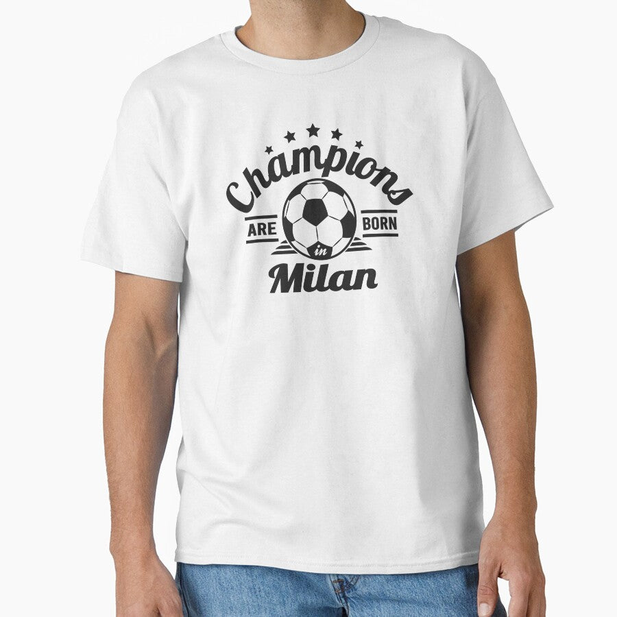 Champions Are Born In Milan , football fans vintage gift by lamjar-art