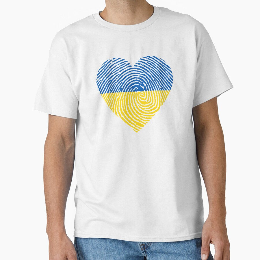 Glowing Heart | Fingerprint Lock | Ukrainian Fingerprint| Ukrainian Proud | Russian Military | Ship Russian Warship | Heart And Fingerprint | i stand with ukraine by GaliaTati