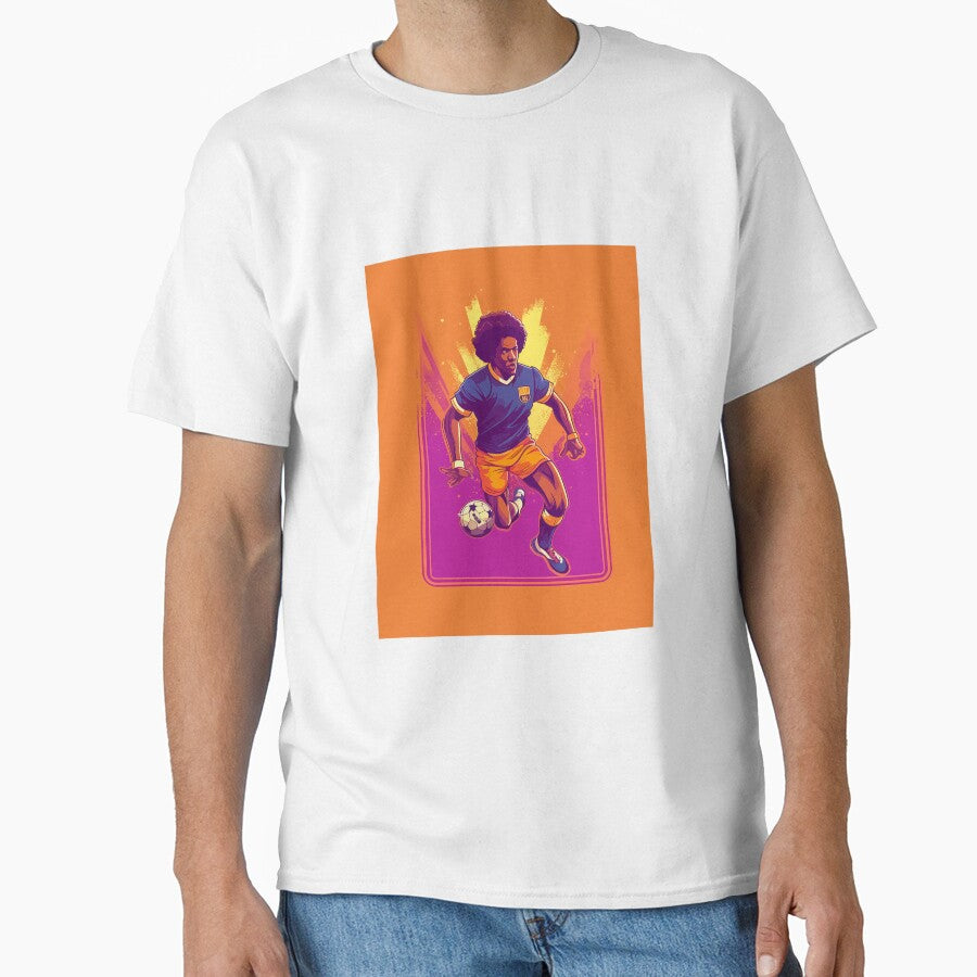 Retro Soccer Player by kbtees30