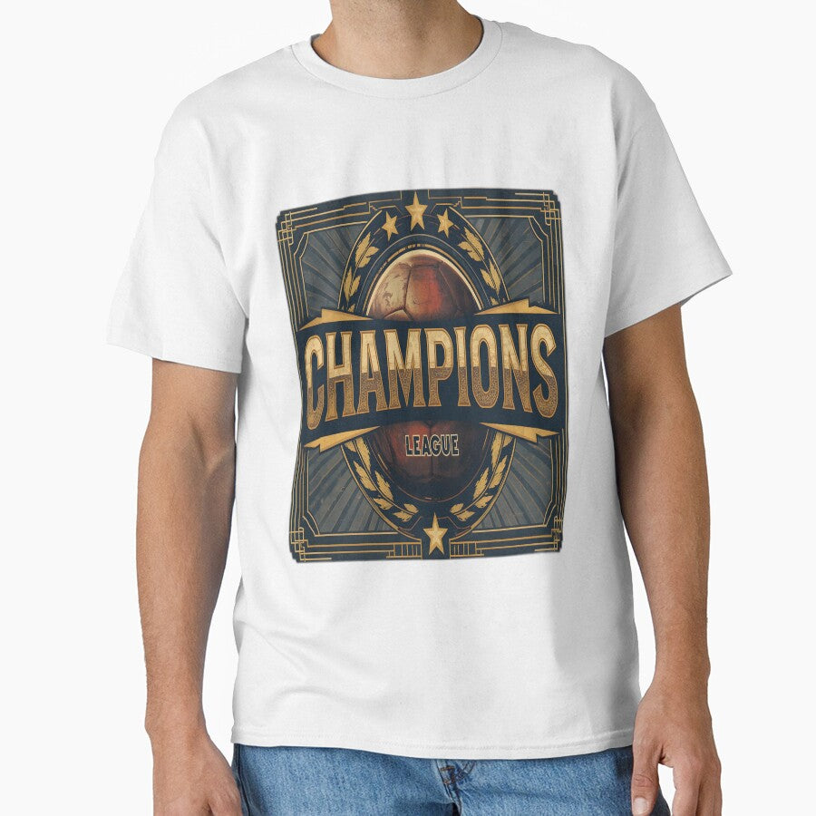 Vintage Champions League Art Deco Soccer Poster by Jobs-Fashion