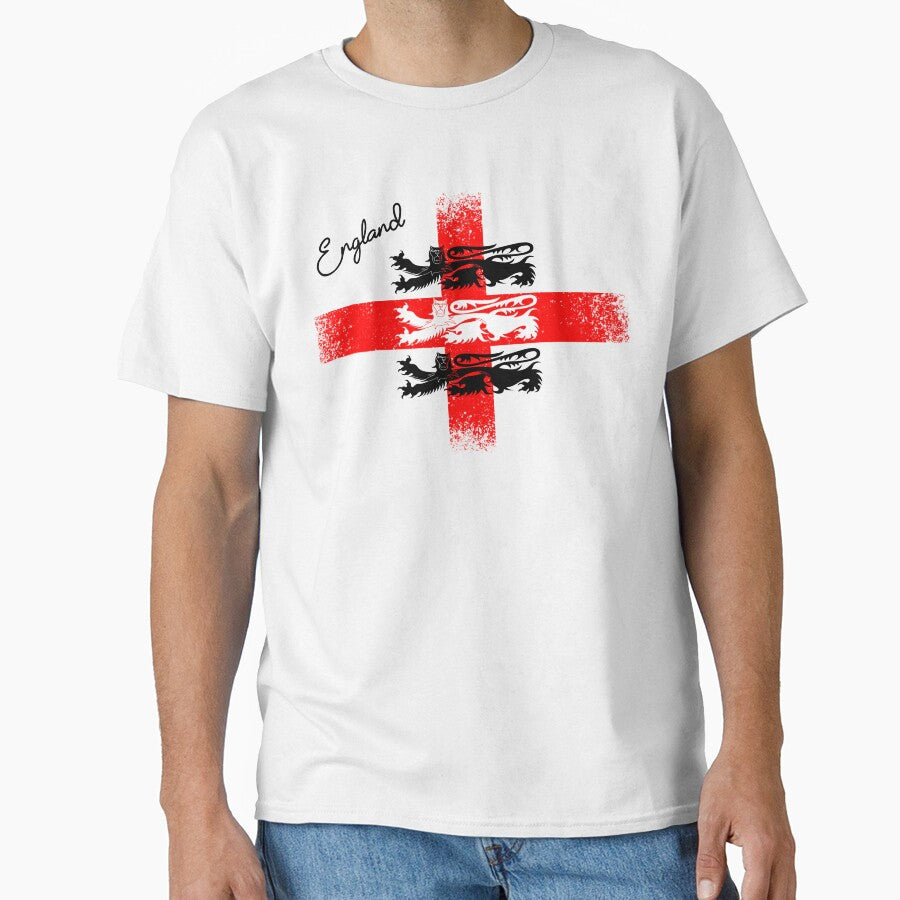 Distressed England Flag with three Lions by scrolla