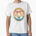 Vintage Retro Sunset Soccer Ball Distressed by TeNovaStudio