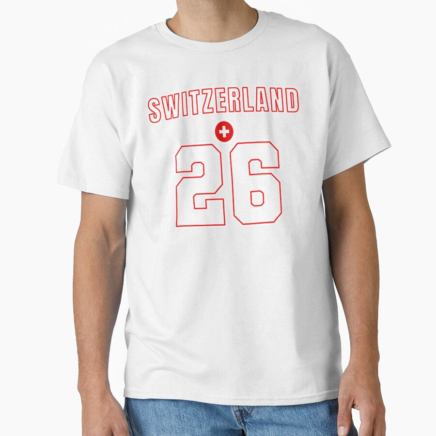 Switzerland 26 Football Shirt Style Design – Switzerland National Team Apparel by The Hairy Melon