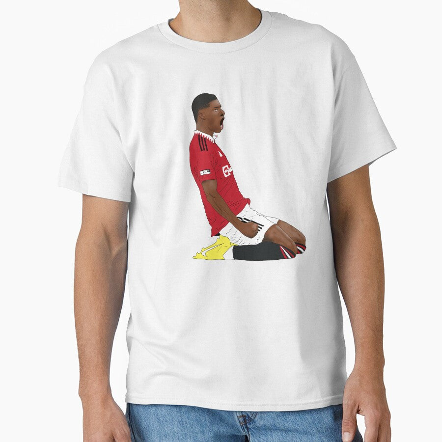 Marcus Rashford Knee Slide Goal Celebration 22 by Hevding