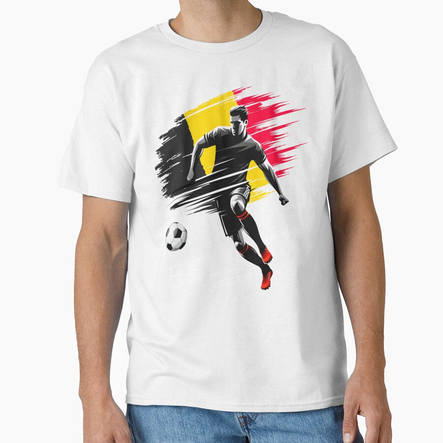 Fotball Soccer Belgium Belgique Belgian Flag Player Grunge by Infinitee8hirts