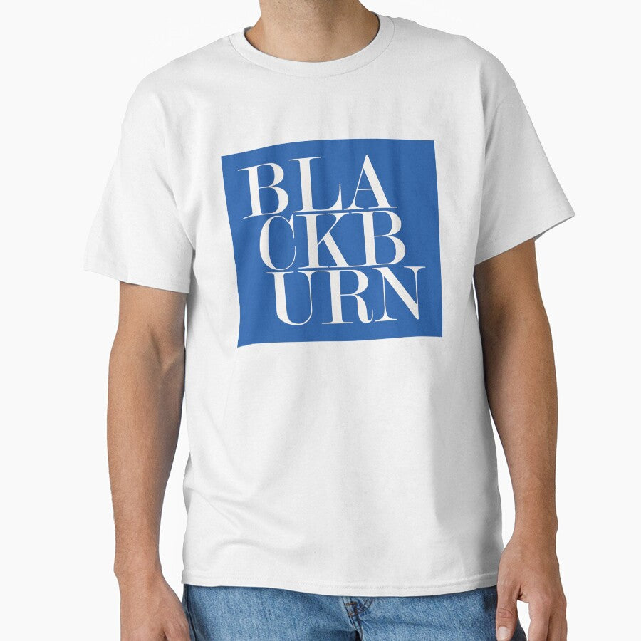 Blackburn UK Town Typography Minimalist Patriotic Travel Souvenir by kakarikihill