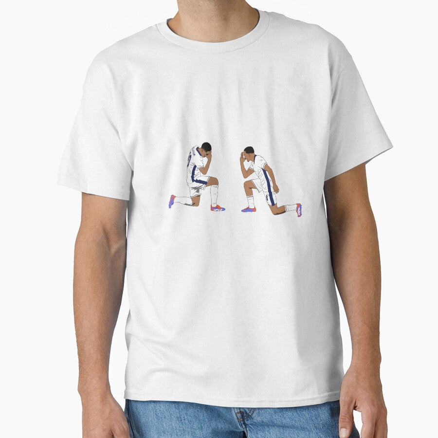 Jude Bellingham Trent Alexander Arnold Goal Celebration Euros Minimalist by Hevding