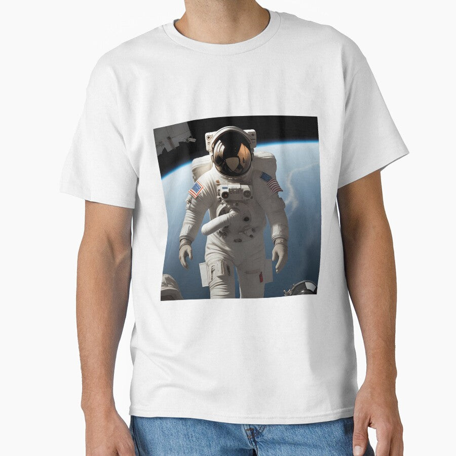 astronauts embarks on a spacewalk to repair a damaged satellite by qatjamack0