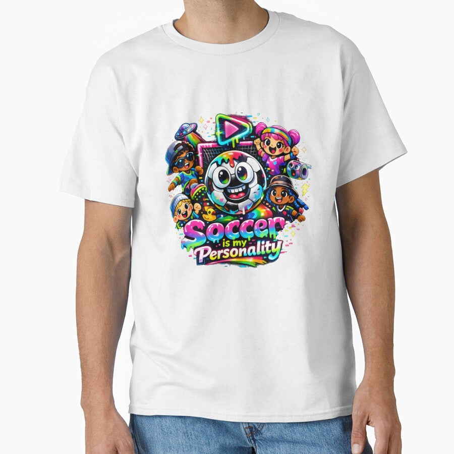 Soccer Is My Personality Vibrant Sports Fan Art by SplashTastic