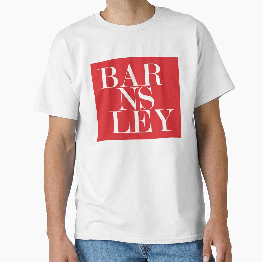 Barnsley UK City (Red) Typography Minimalist Patriotic Travel Souvenir by kakarikihill
