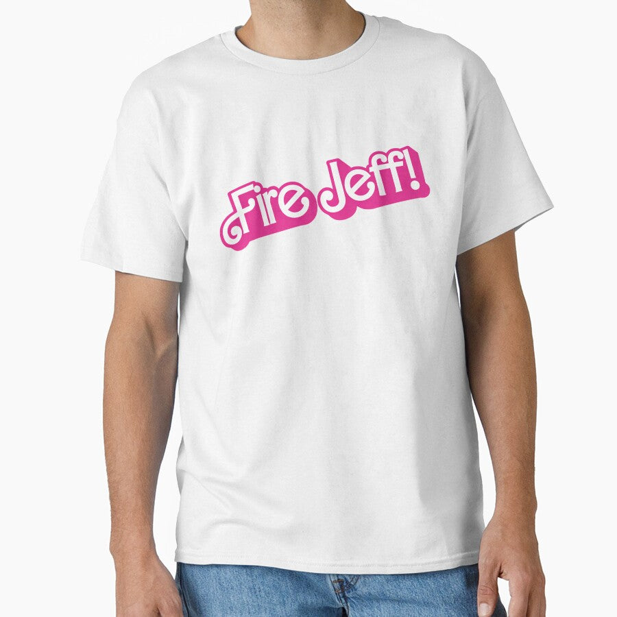 Fire Jeff Funny Bold Pink Quote Graphic by margamPagenberg