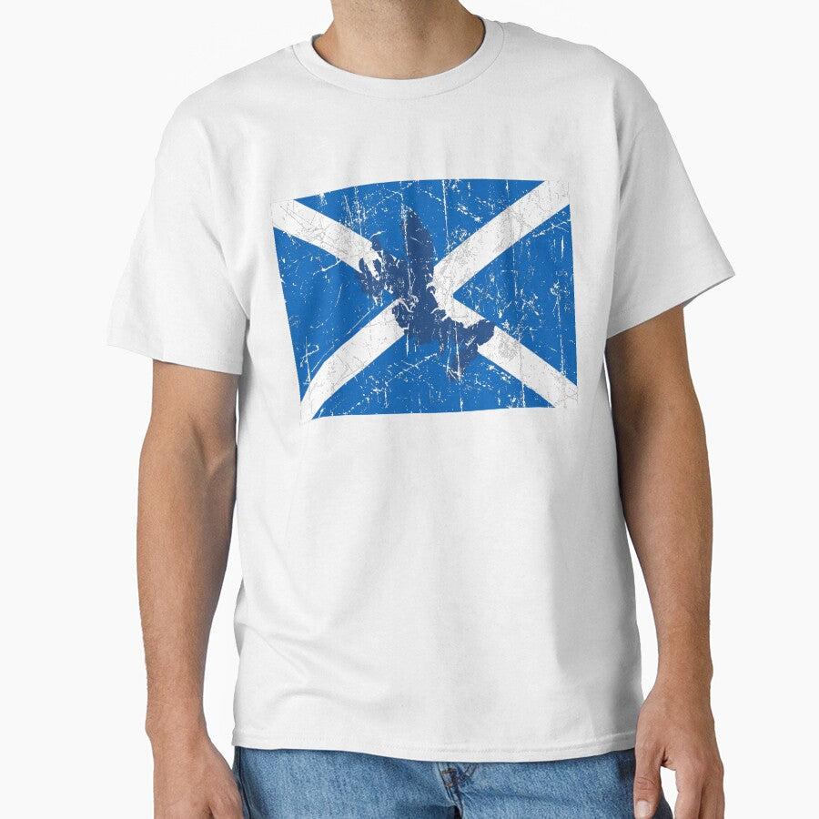 Skye on Scotland Flag - Distressed by isleheid