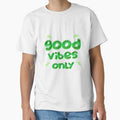 Good Vibes Only ( green ) Positive and Motivational Quote by RomeoSketches